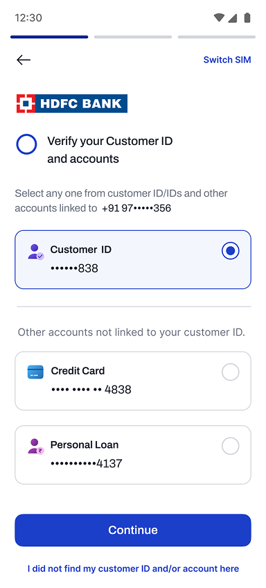 Inclusion of legacy users screen